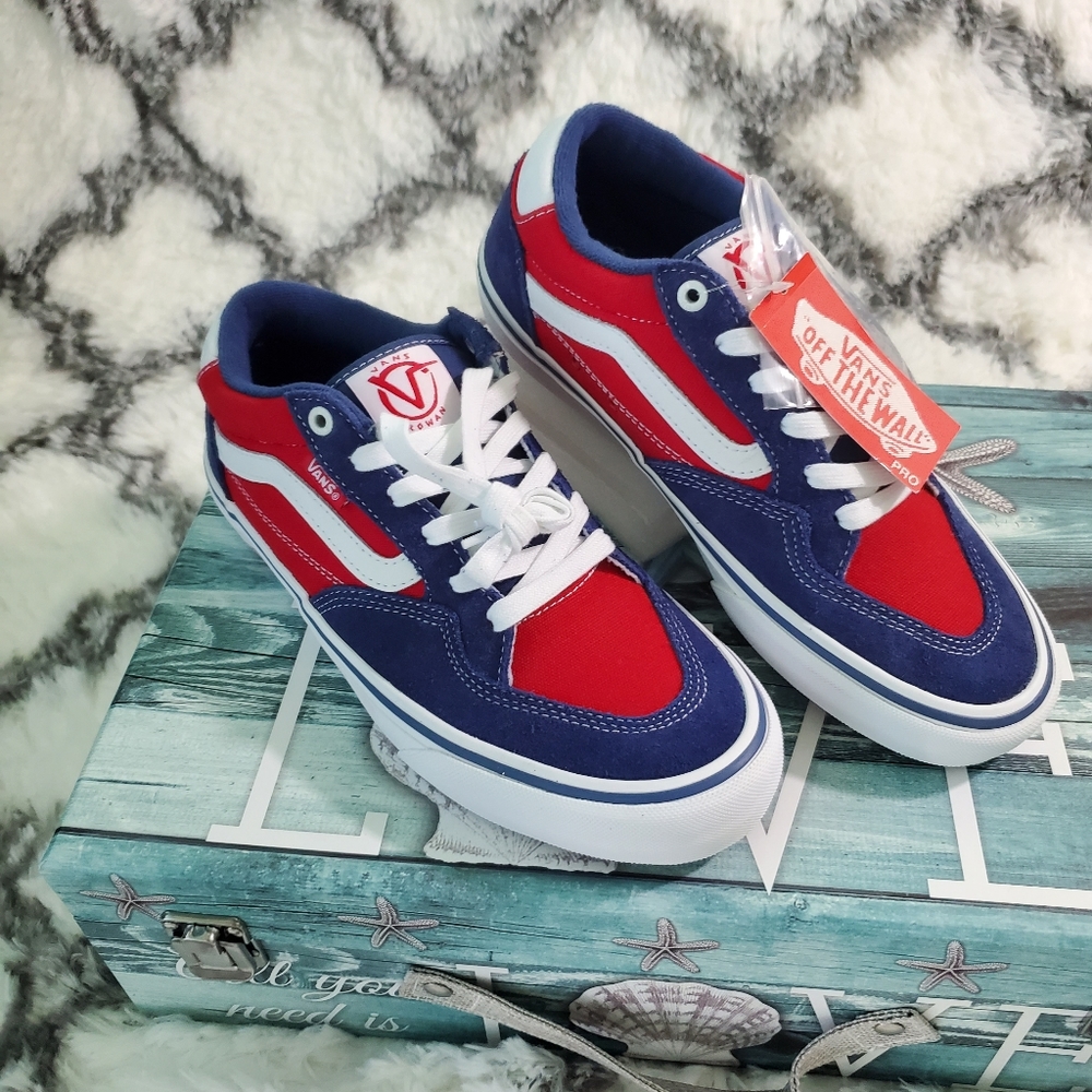 Vans unisex rowan pro navy red
